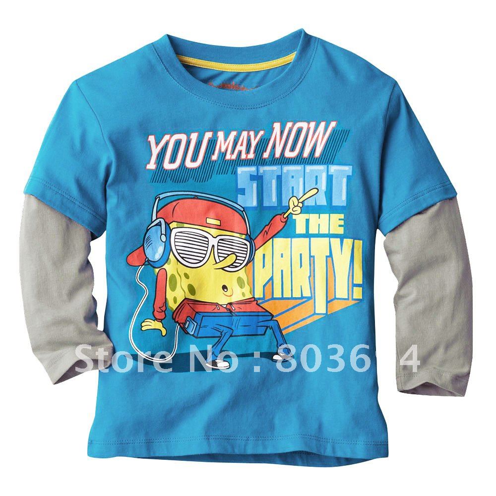 Freeshipping 5pcs/lot Baby long sleeve t-shirt Tee Baby Tshirt Children tee baby wear 5291