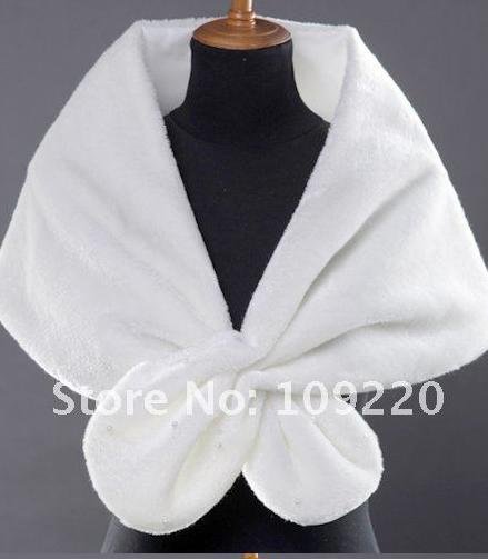 Freeshipping and New GK Faux Fur Wedding Bridal Wrap Shawl Stole Tippet Jacket CL2614