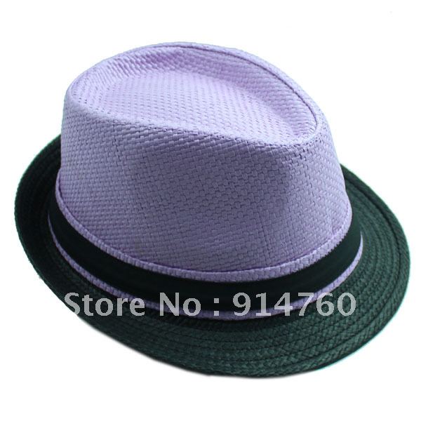 Freeshipping Assorted Colors Decoration Raffia Strawhat Hat B12036