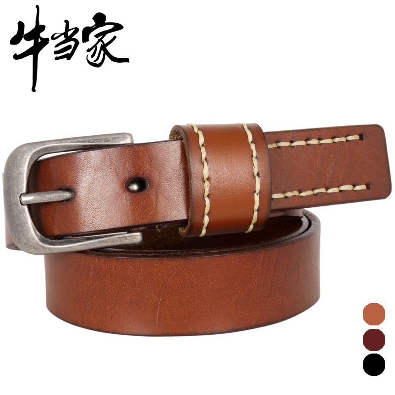 Freeshipping Belt Brand Freeshipping Cattle  female genuine leather strap Women cowhide genuine leather small strap male np529