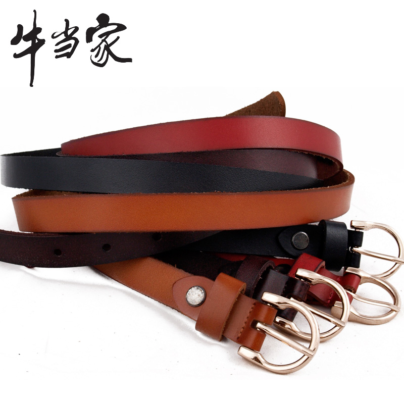 Freeshipping Belt Brand Freeshipping Cattle strap Women  Women all-match cronyism genuine leather np268