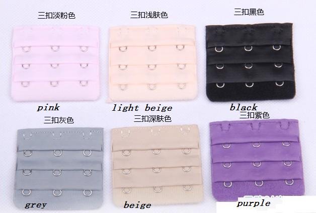 freeshipping  Bra extended buckle 3 row 3 lingerie accessories 100pcs bra accessories