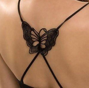 Freeshipping/Crazy latest big bowknot invisible aglet underwear aglet bra straps