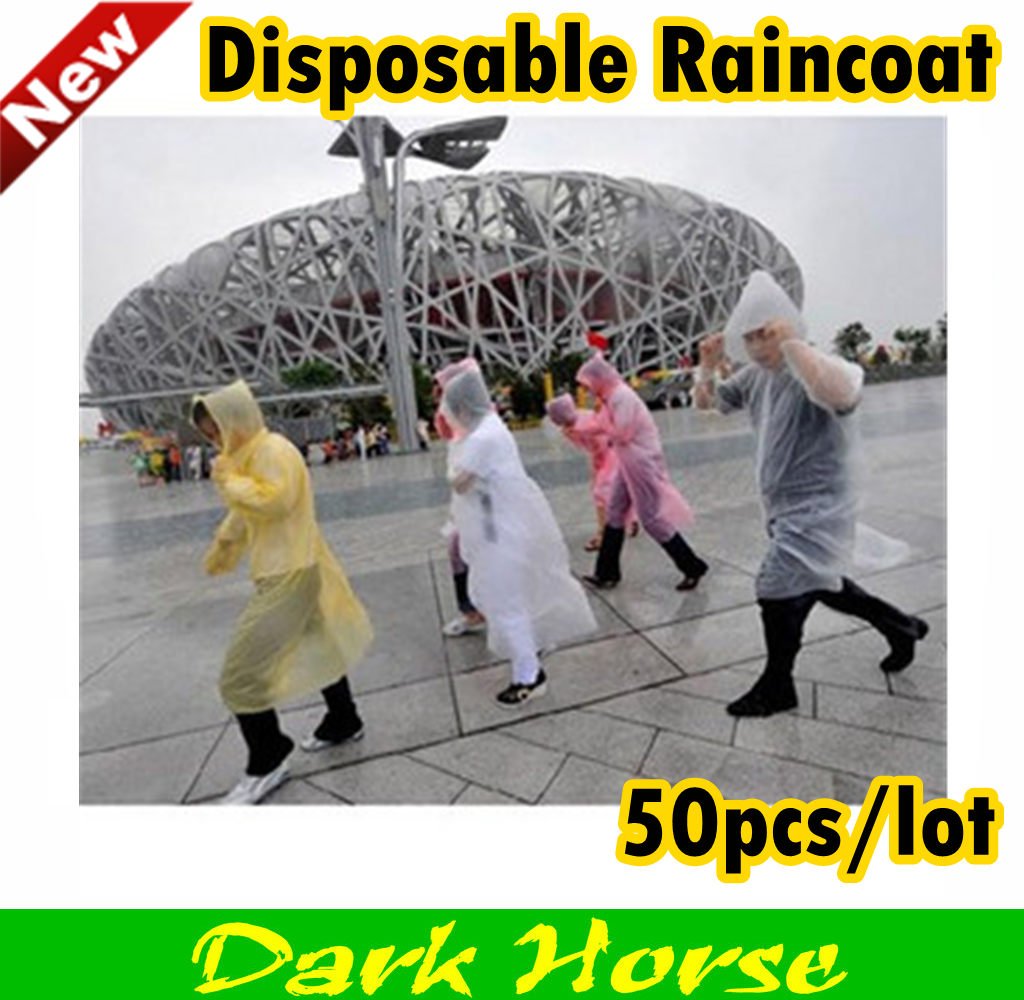 freeshipping Disposable Raincoat for Adult Travel