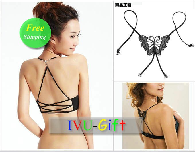 Freeshipping EMS DHL UPS 2012 Pula Tina bow invisible straps underwear bra straps IVU