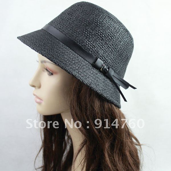 Freeshipping Fashion Women's Casual Dome Raffia Hat B12040
