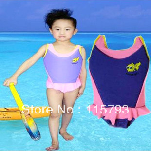 FreeShipping,Girls' Sun thermal swimwear,beautiful and comfortable