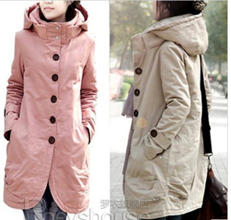 freeshipping ! Han2 ban3 cultivate one's morality long style dress upset cotton-padded clothes big code cotton-padded jacket