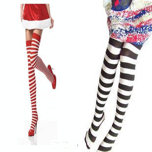 Freeshipping HOT 120D stripe legging tights pantyhose Stocking Tights STOCKING