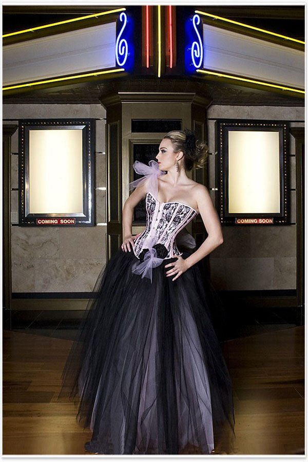 Freeshipping Hot sell Long Pink and back Brocade Pattern strapless corset  - 212