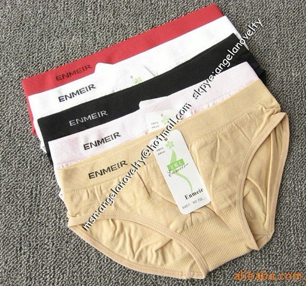Freeshipping Ladies Arylic  seamless briefs underwear