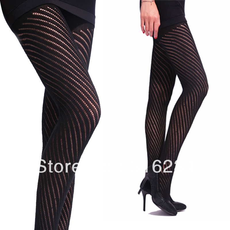 freeshipping Lovebox black diagonal decorative pattern pantyhose cutout fishnet stockings lace rompers female socks