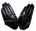 Freeshipping New(city desires) women's half-palm Real leather gloves  12 color