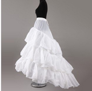 Freeshipping petticoat  Special wedding dress skirt bustle petticoat silk trailing brace skirt