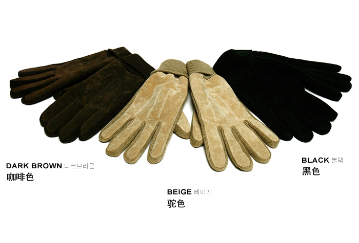 freeshipping Screw genuine leather recessionista winter 3 five fingers gloves s05p25