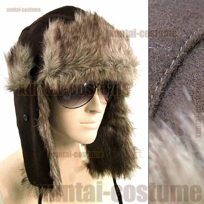 FreeSHIPPING Single big head snow thermal ear male female hat bda61 cap