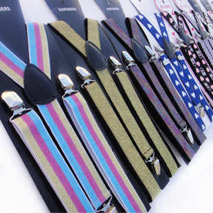 Freeshipping Trend 2012 general suspenders clip print suspenders clip suspenders 5pcs/set