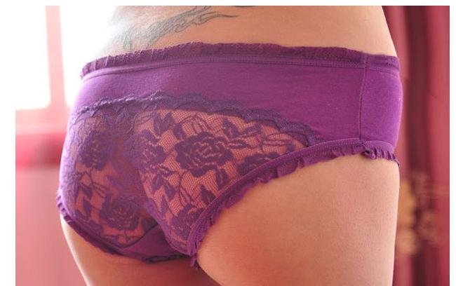 Freeshipping,wholesale bowtie sexy lace rose underwear for women,briefs underpant,30pcs/lot,mix color