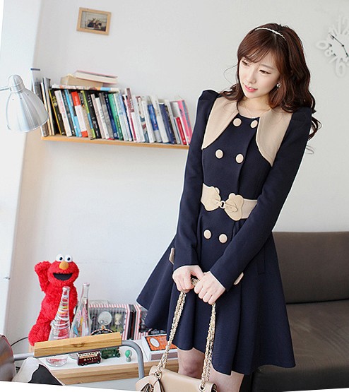 FREESHIPPING,Windbreaker for women,Fashion jacket,Long coat ,dropshipping