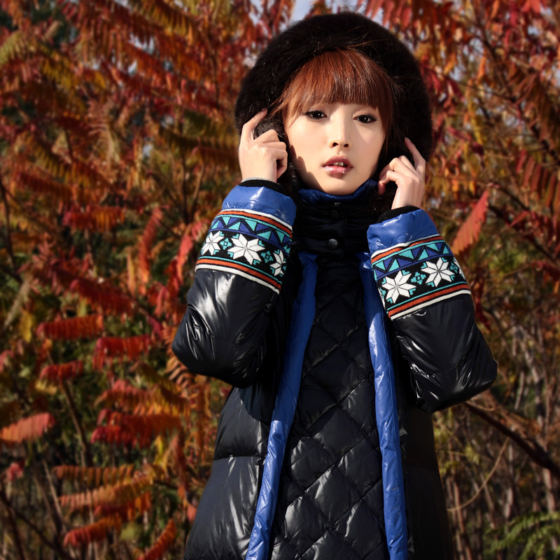 FreeshippingBrand RIP white duck down thickening bright face down coat 1158