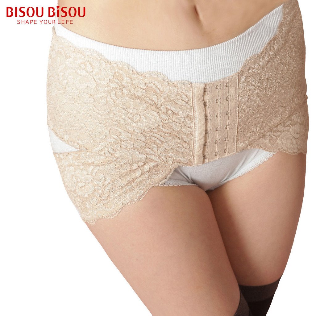 FreeShippinglace butt-lifting body shaping puerperal tightening correction with belt tape