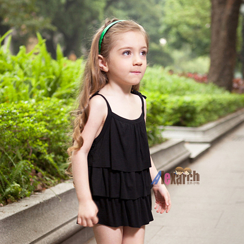 Freeshopping! 2013 summer girls clothing cotton 100% 4 skirt child t-shirt spaghetti strap skirt kr734