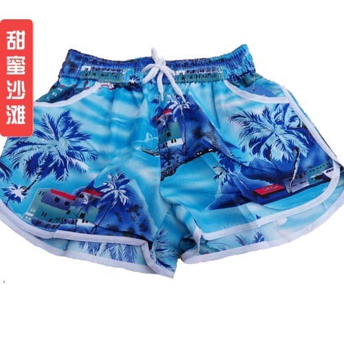 Freesjipping Beach pants lovers shorts casual knee-length pants beach pants 107