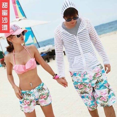 Freesjipping Sweet beach lovers beach pants lovers shorts summer shorts beach