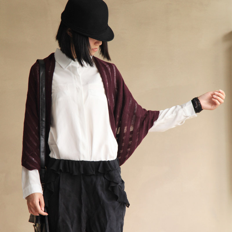 Fresh spring and autumn shirt cutout loose sweater costume
