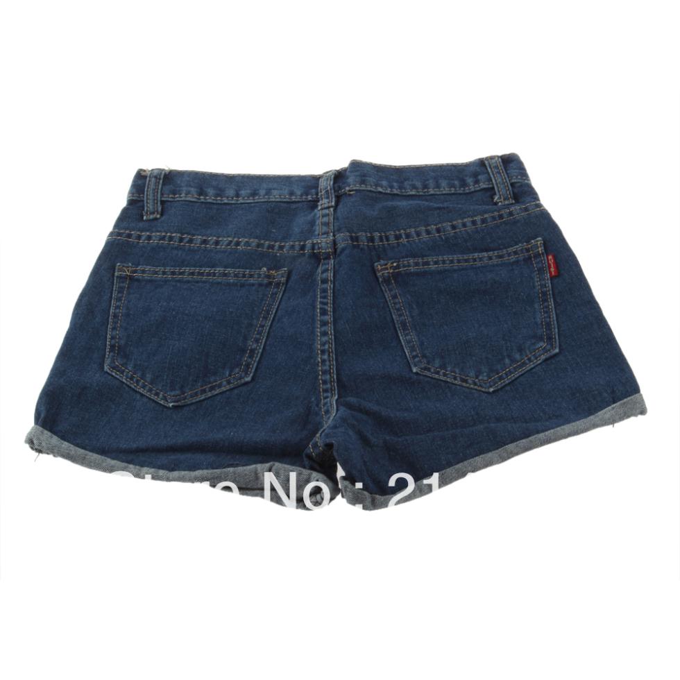 Fresh Women Retro High Waist Blue Jean Shorts