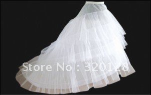 From the latest post modern model elegant white two layers of two cycle wedding petticoat PC-036