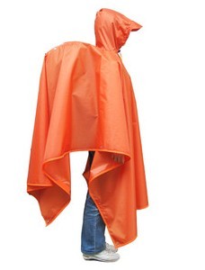 Fruit green material orange multifunctional three-in raincoat ground cloth tentorial
