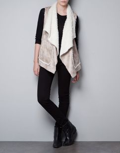 FS666 New Arrival autumn&winter fashion large-neck double side fur vest/jacket FREE SHIPPING