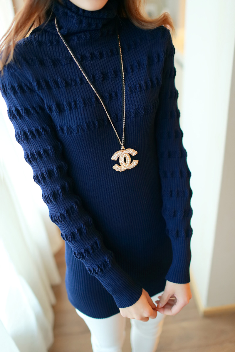 FS826 all-match slim long-sleeve sweater female