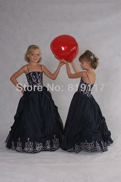 FUCHSIA/HOT PRINCESS FLOWER GIRL DRESS custom size  standard 2-10 size for wedding