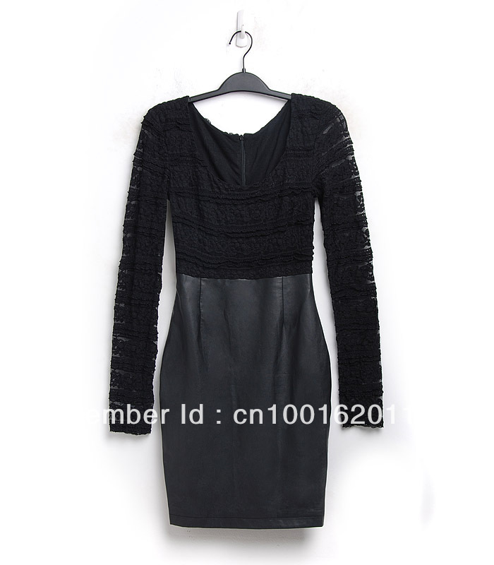 FUN SHOW brahman SHOW 2012 han pass le new bud silk spell leather long sleeve of waist cultivate one's morality dress