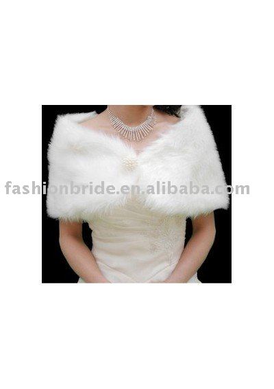 Fur cape  wedding jacket