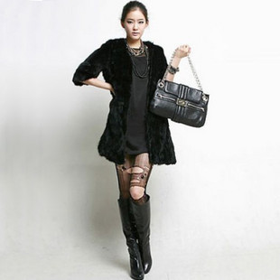 Fur coat 2012 medium-long fur coat overcoat fashion cardigan