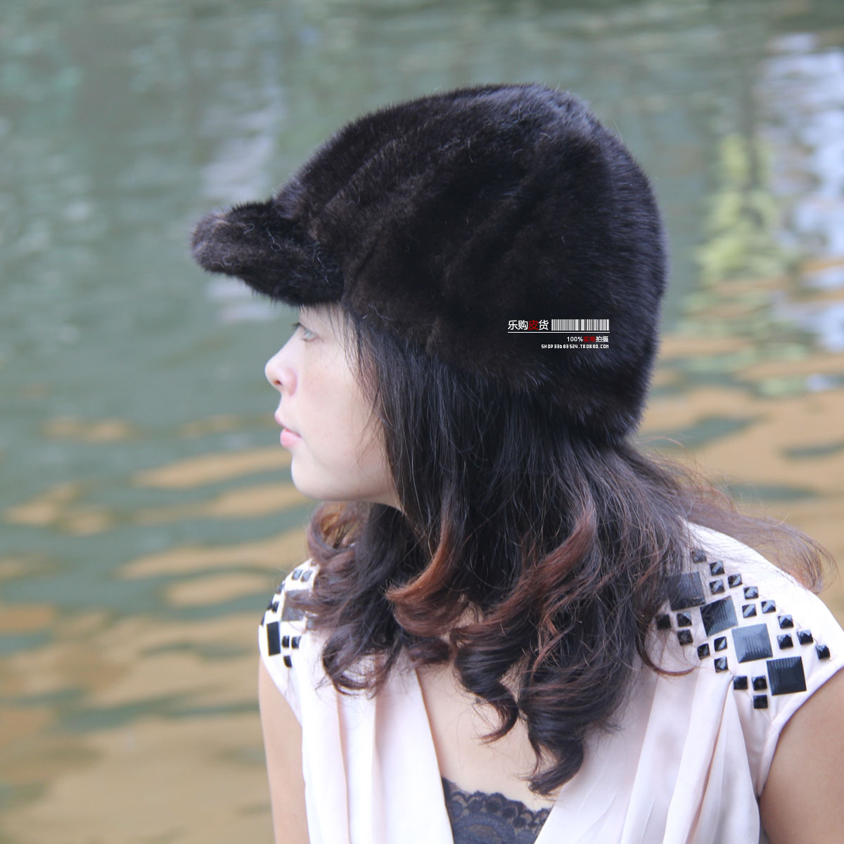 Fur hat mink hat cap women's knight cap 5-color