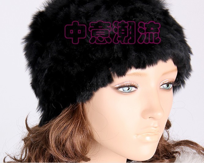Fur hat New Arrival Genuine Rabbit fur knitted hat Beanie Many Colors Winter Female Cap OEM Wholesale Retail Free shipping