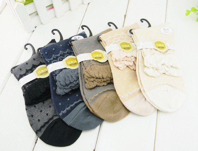 Fur socks women dress Fashion Polka Dot Design Women Bamboo Fiber Knitting Socks With Falbala,Free Shipping fur boots stockings