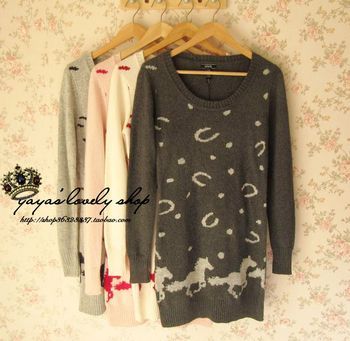 G double layer material wool long design sweater 4 f3