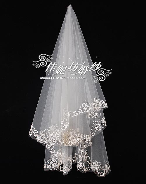 Gala 1.5 meters classic wedding dress formal dress accessories beautiful laciness veil excellent sp129