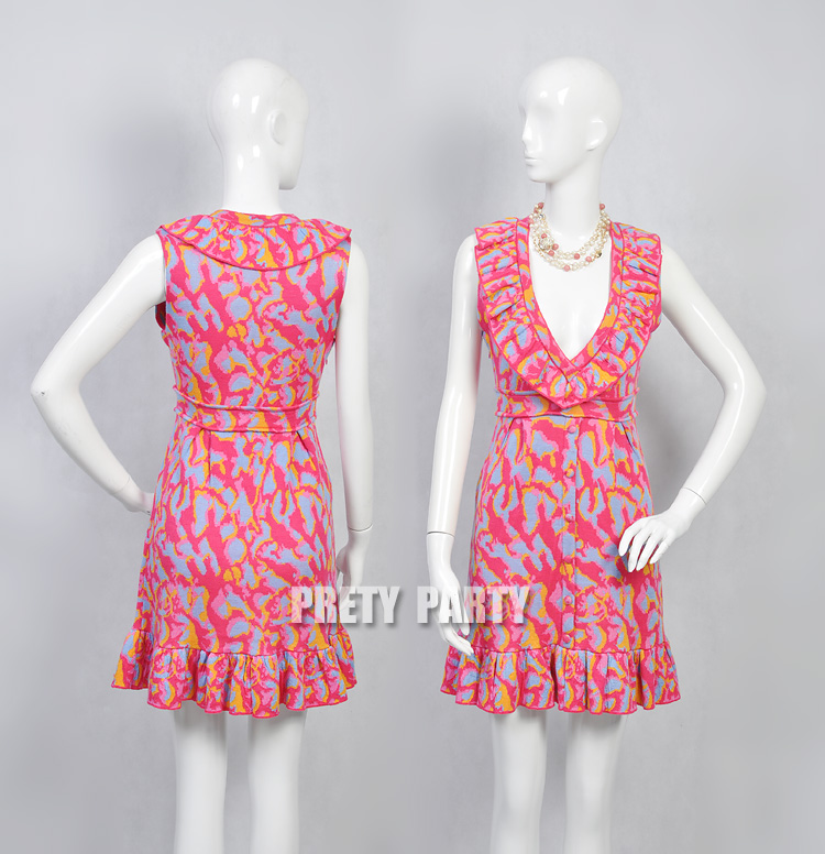 Gaudiest 2012 V-neck safflower vest sweater dress