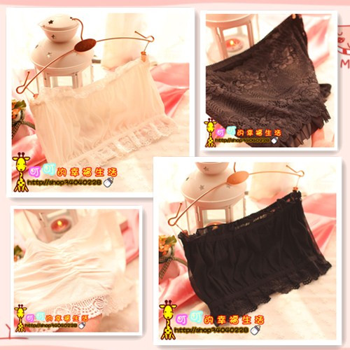 Gauze lace tube top modal lining bamboo fabric tube top tube top