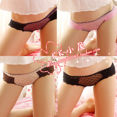 Gauze love women's panties lace cake panties sexy transparent panties k202