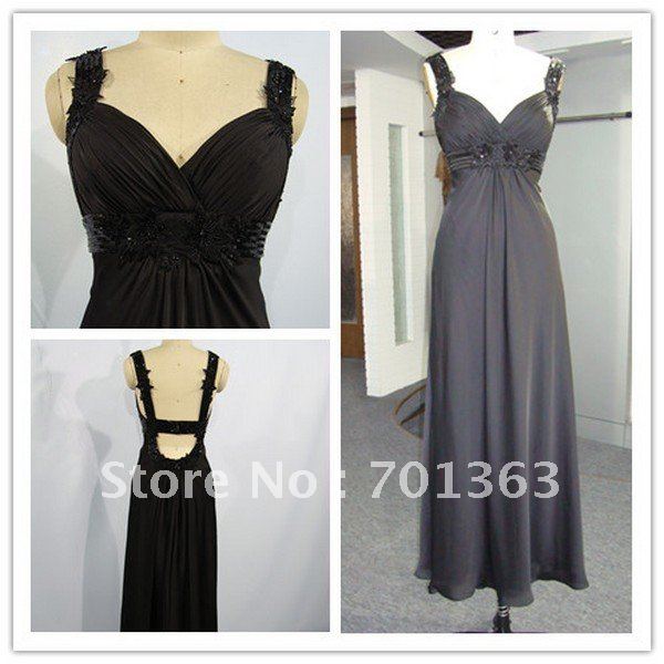 GD2823 dignified spaghetti strap beaded & pleated celebrity red carpet dress