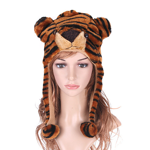 General cartoon hat animal plush style hat tiger hat earmuffs