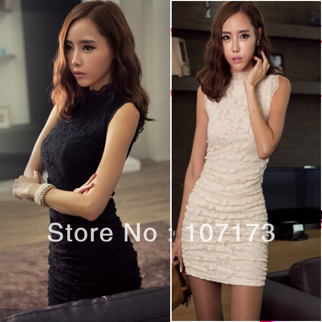 Gentlewomen Elegant Lace Dress Party Slim Hip Skirt