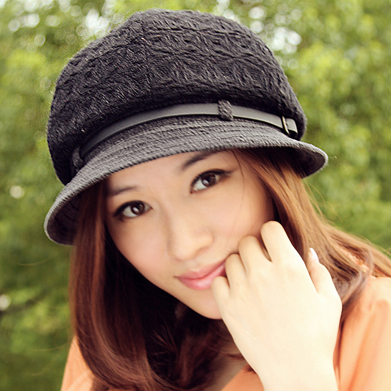 Gentlewomen jacquard fashion hat autumn and winter dome woolen cap women's painter cap